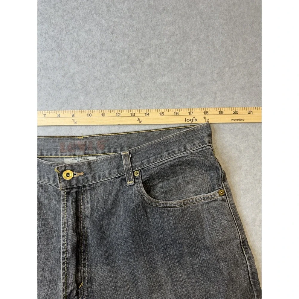 Levi's 569 Loose Straight Jeans Mens 36x32 Black Denim Y2K Baggy Skater Vintage